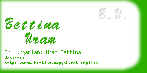 bettina uram business card